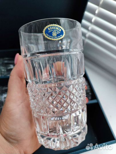Хрустальные стаканы богемия
