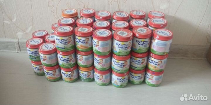 Овощные пюре Агуша 64шт