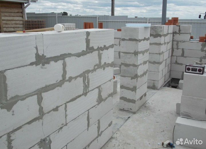 Кладка блока