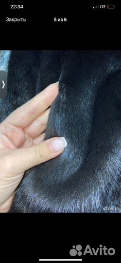 Шуба из меха норки