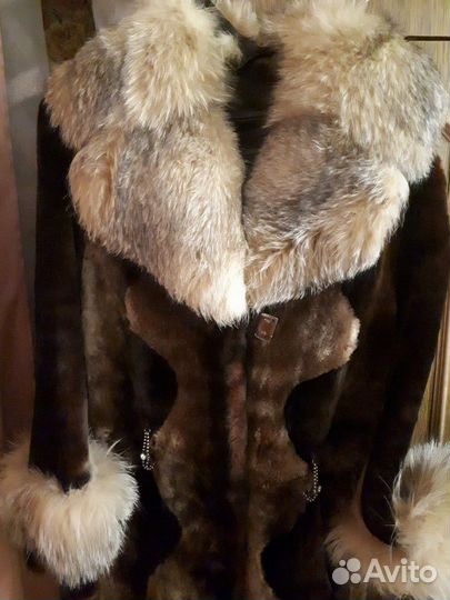 Шуба из мутона, размер 44- 46