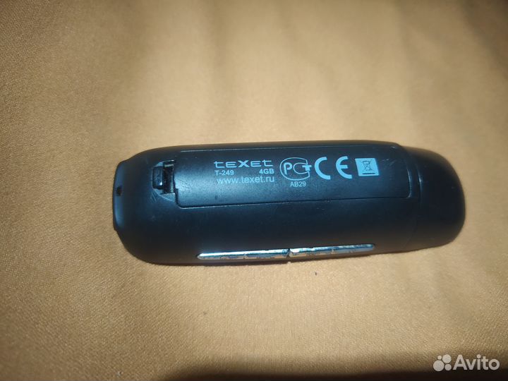 Mp3 плеер 4gb texet t-249