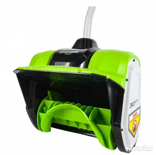 Снегоуборщик Greenworks, снегочист, шнек, лопата