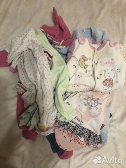 Одежда на девочку 9 мес до года