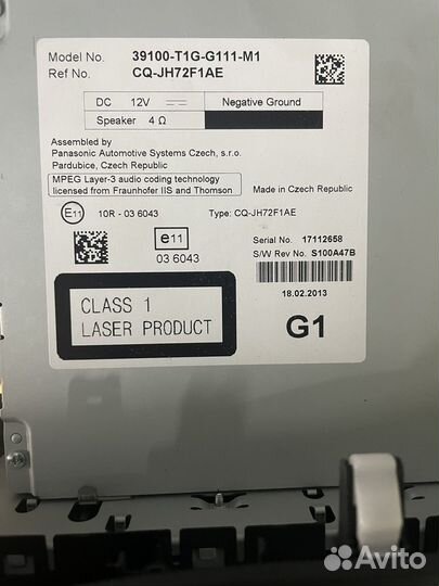 Магнитола honda crv 4