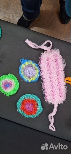 Мочалка ручной работы