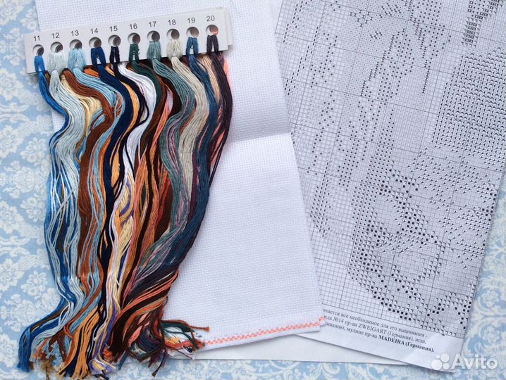 Набор для вышивки крестом Хуторок Золотое руно