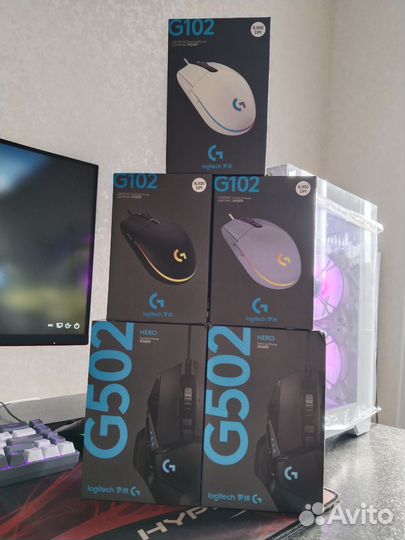 Игровая мышь logitech g502 g102 оригинал новая