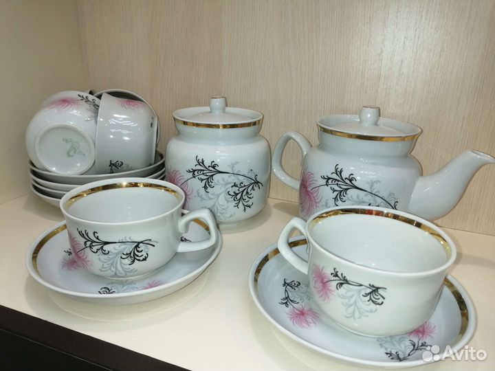 Сервиз чайный фарфор Богданович СССР