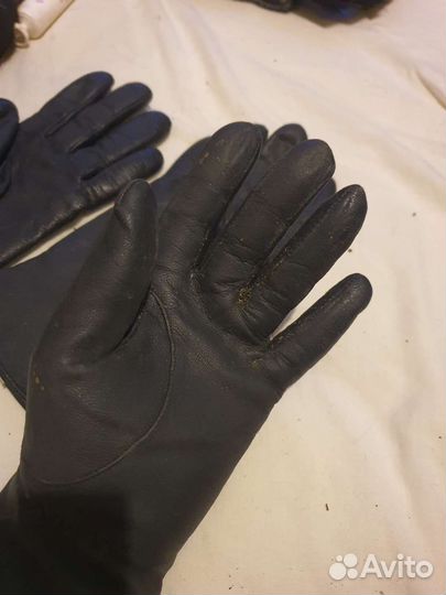 Перчатки женские кожаные