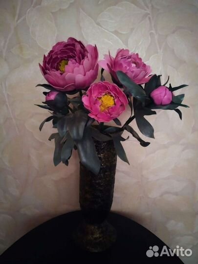 Цветы-светильники из изолона