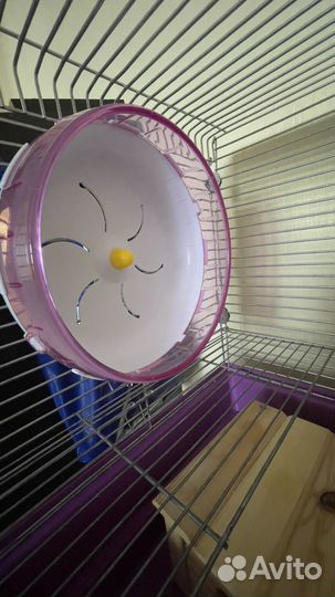 Клетка для грызунов большая, колесо, дом