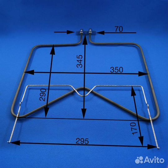 Тэн для духовки 1150W нижний Whirlpool cok107wh