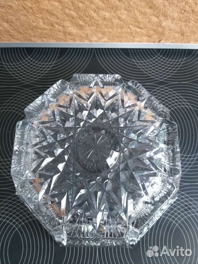 Ваза, салатник большой, фруктовница хрусталь СССР