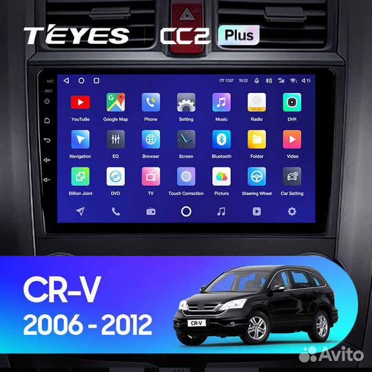 Штатная магнитола Teyes Honda CR-V (2007-2011)