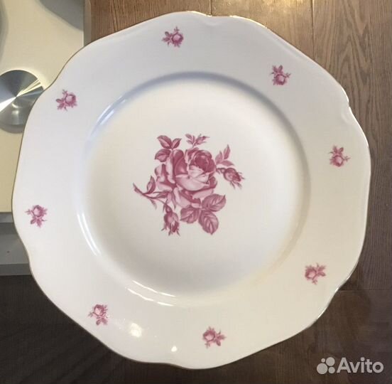 Чайный сервиз «Роза» Богемия Чехословакия