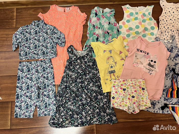 Пакет вещей для девочки 4-7 лет