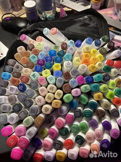 Маркеры для скетчинга 168 шт