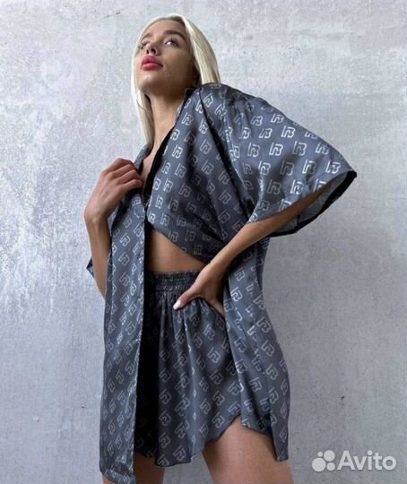 Пижамный костюм с шортами