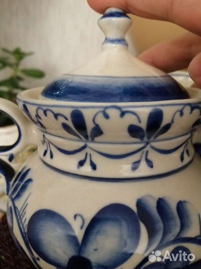 Старая Гжель сахарница