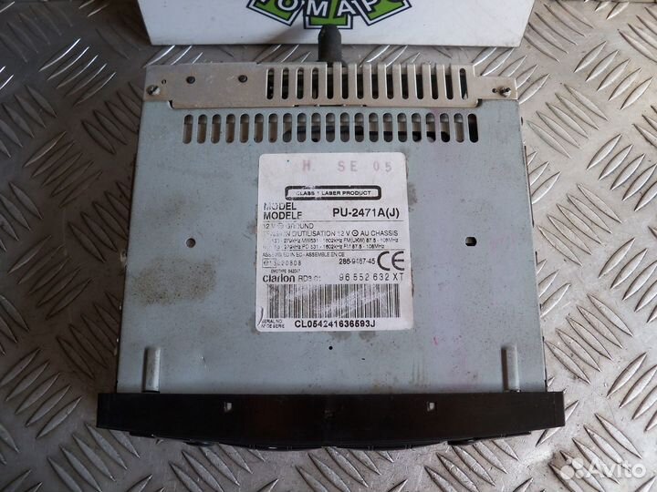 Магнитола штатная Clarion Peugeot 307 2003г