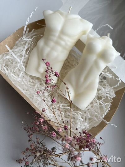 Свечи торс / подарок на 8 марта / свечи силуэт / с