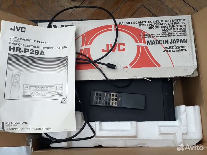 Видеомагнитофон JVC HR-P29A Новый в коробке