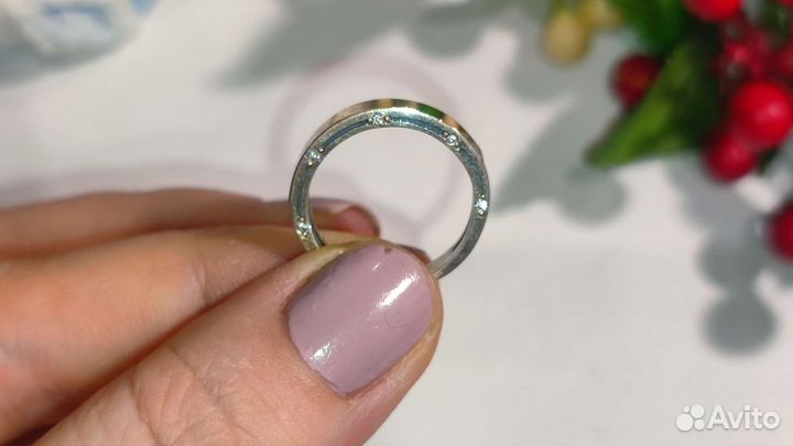 Сверкающее кольцо хюз, 16,5 р-р, 925/золото 375