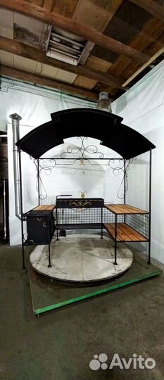 Мангал с печью