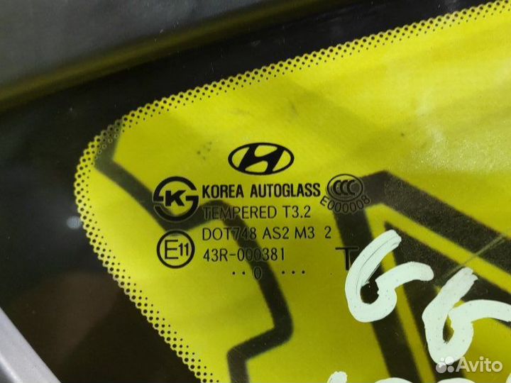 Форточка задняя правая Hyundai I30 FD G4FC