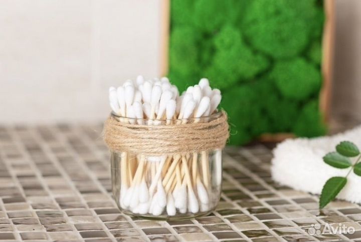 Ватные палочки бамбук и хоопок