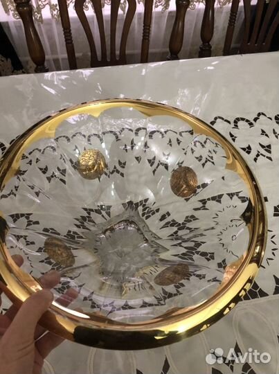 Хрустальная ваза для фруктов