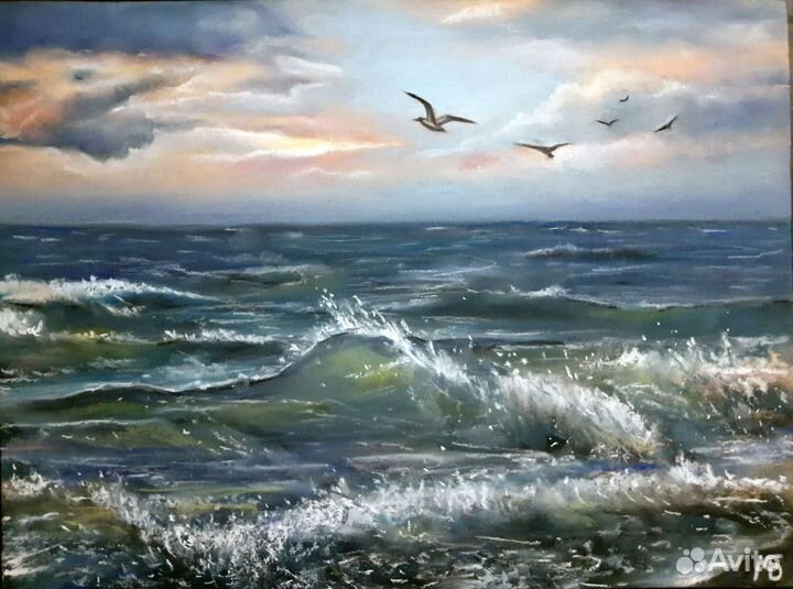 Картина с морским пейзажем 