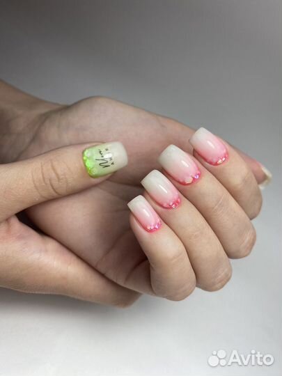 Маникюр с покрытием гель лак