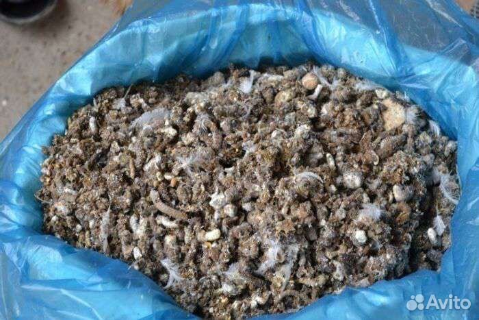 Куриный помет в мешках