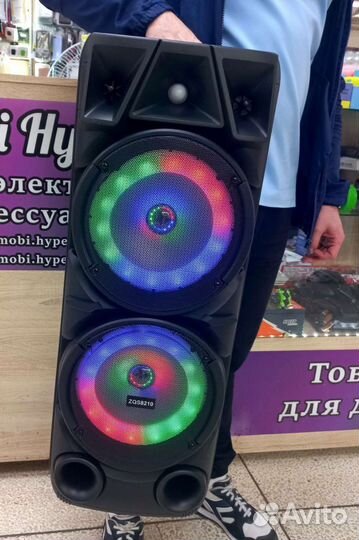 Напольная беспроводная блютуз колонка