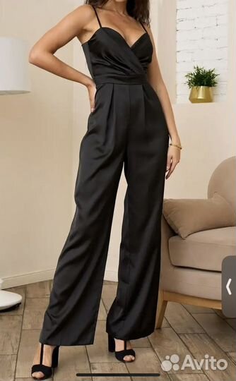 Комбинезон вечерний черный женский