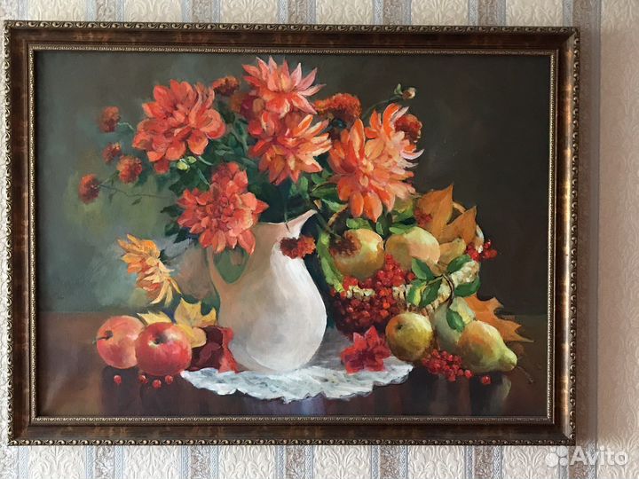 Картина маслом на холсте и картоне