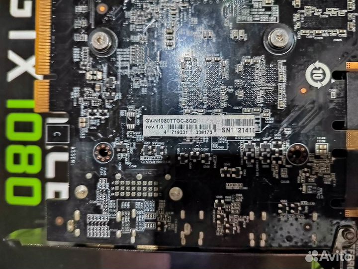 Видеокарта Geforce GTX 1080 Gigabyte