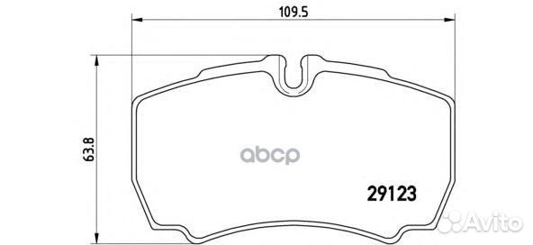 Колодки тормозные дисковые зад P24084 Brembo
