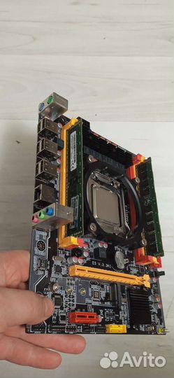 Сборка материнская плата+оперативка+процессор