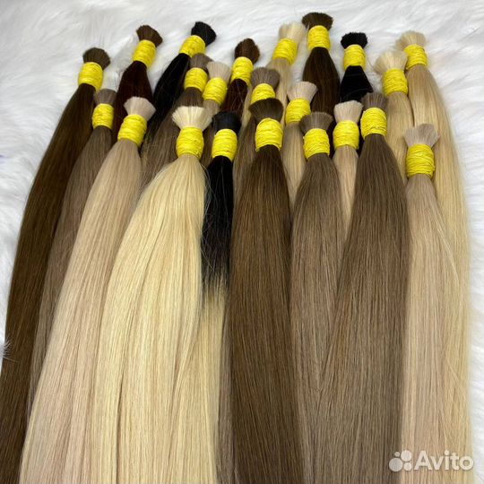 Натуральные русые волосы