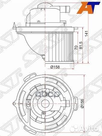 Мотор отопителя салона Mazda 3 03-09 / Axela 03