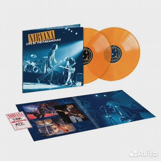 Nirvana Live AT The Paramount orange vinyl lp