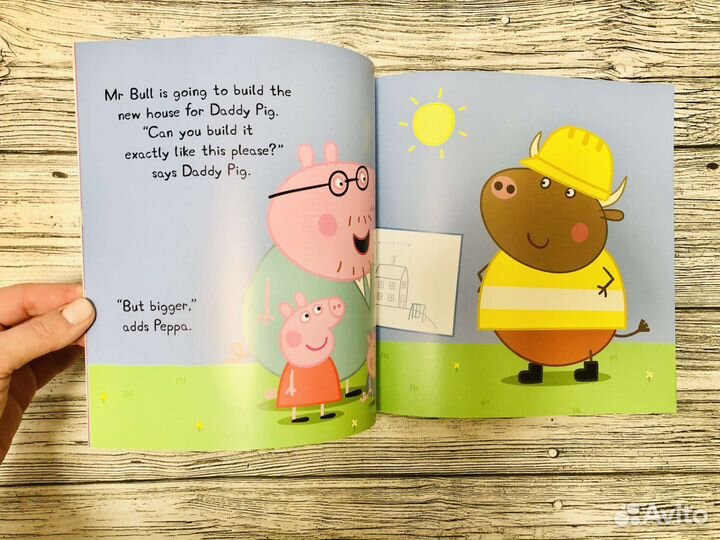 Peppa Pig детские английские книги в сумочке