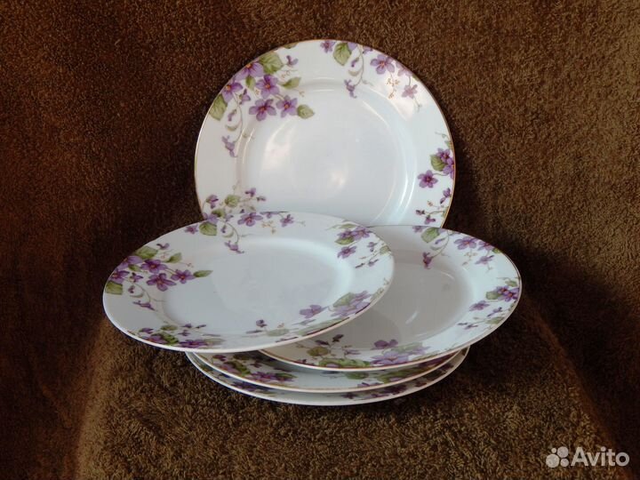 Японский фарфор. Тарелки для десерта. 5шт