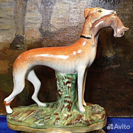 Борзая.19 век.Англия.Собака.Staffordshire