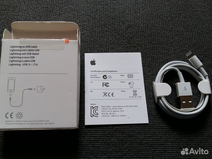 USB Lightning Кабель для iPhone 7 (MD818ZM/A)