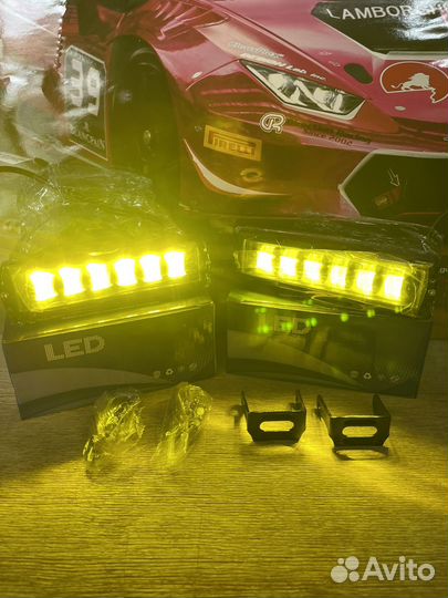 Светодиодная балка 6 Линза, белый жёлтый 80V