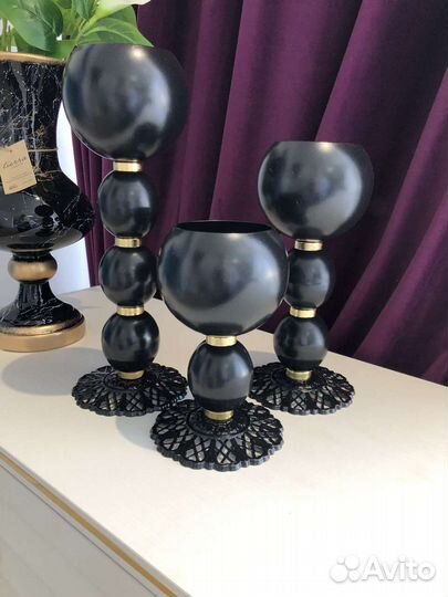 Ваза для цветов, подсвечники